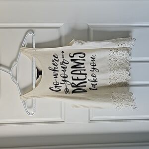 Streetwear Society Lace Cropped Tank Top